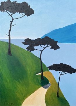 Gemälde, Le sentier côtier, Frédéric Cadiou