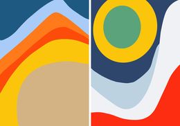 Photography, Gaze Into The Lake 02 and Hearing Gaia 02, Diptych, Angelica Tcherassi