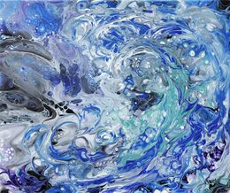 Gemälde, Impétueuse - Série Abstraction colorée, Véronique Saudez