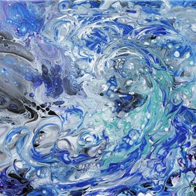 Gemälde, Impétueuse - Série Abstraction colorée, Véronique Saudez