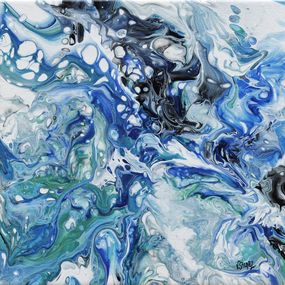Gemälde, Océane - Série Abstraction colorée, Véronique Saudez