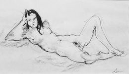 Fine Art Drawings, Waiting, Valeria Popova