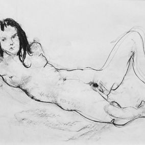 Fine Art Drawings, Waiting, Valeria Popova