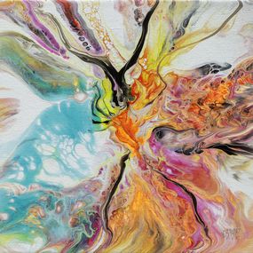 Gemälde, Métamorphose 1 - Série Abstraction colorée, Véronique Saudez