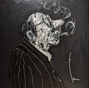 Gemälde, Portrait du fumeur, Béatrice Terra