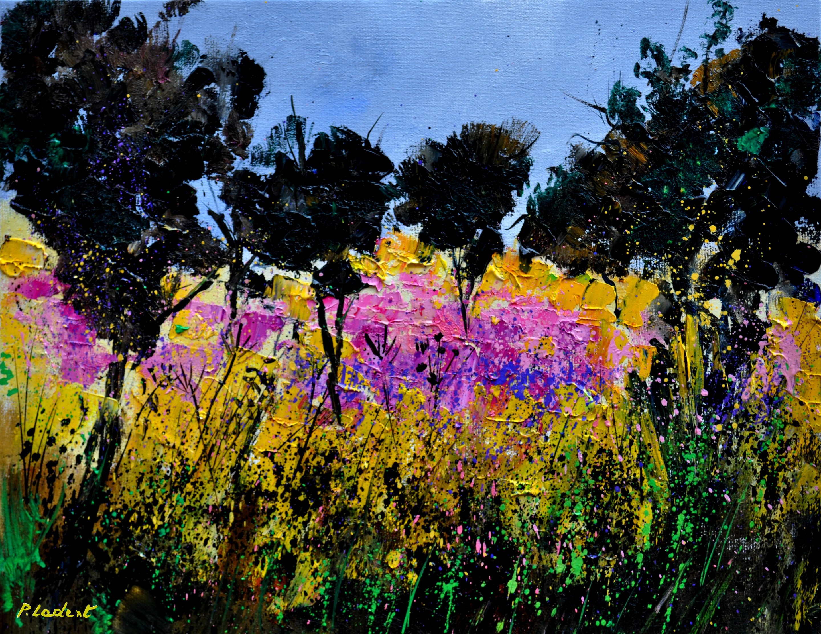 Pol Ledent, Purple flowers 5425 Pol Ledent, Purple flowers 5425