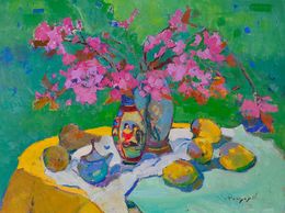 Painting, Sakura and Lemons, Alexander Shandor