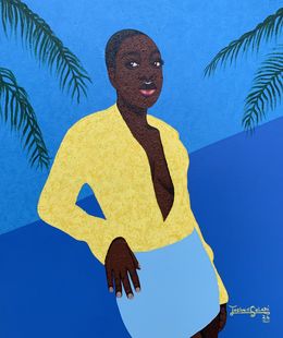 Painting, When I Choose To Be Myself 1 - 21st Century, Contemporary, Figurative, Nature, Joshua Salami