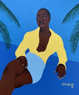 Painting, When I Choose To Be Myself 2 - 21st Century, Contemporary, Figurative, Nature, Joshua Salami