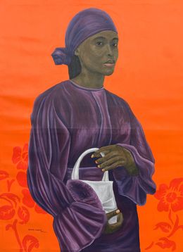 Gemälde, Her Innocence - 21st Century Contemporary, Figurative, Portrait, Women, Modern, Olaniyi Timothy