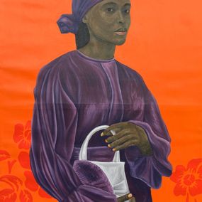 Gemälde, Her Innocence - 21st Century Contemporary, Figurative, Portrait, Women, Modern, Olaniyi Timothy