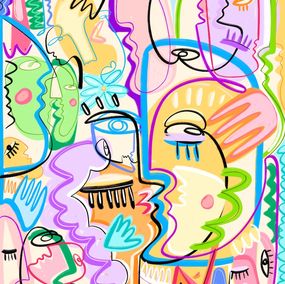 Print, A Kiss in the Park, María Rocha