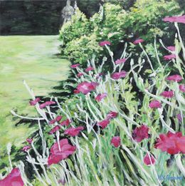 Peinture, Les Coquelicots - série animal et botanique, Marie-Véronique Samaden