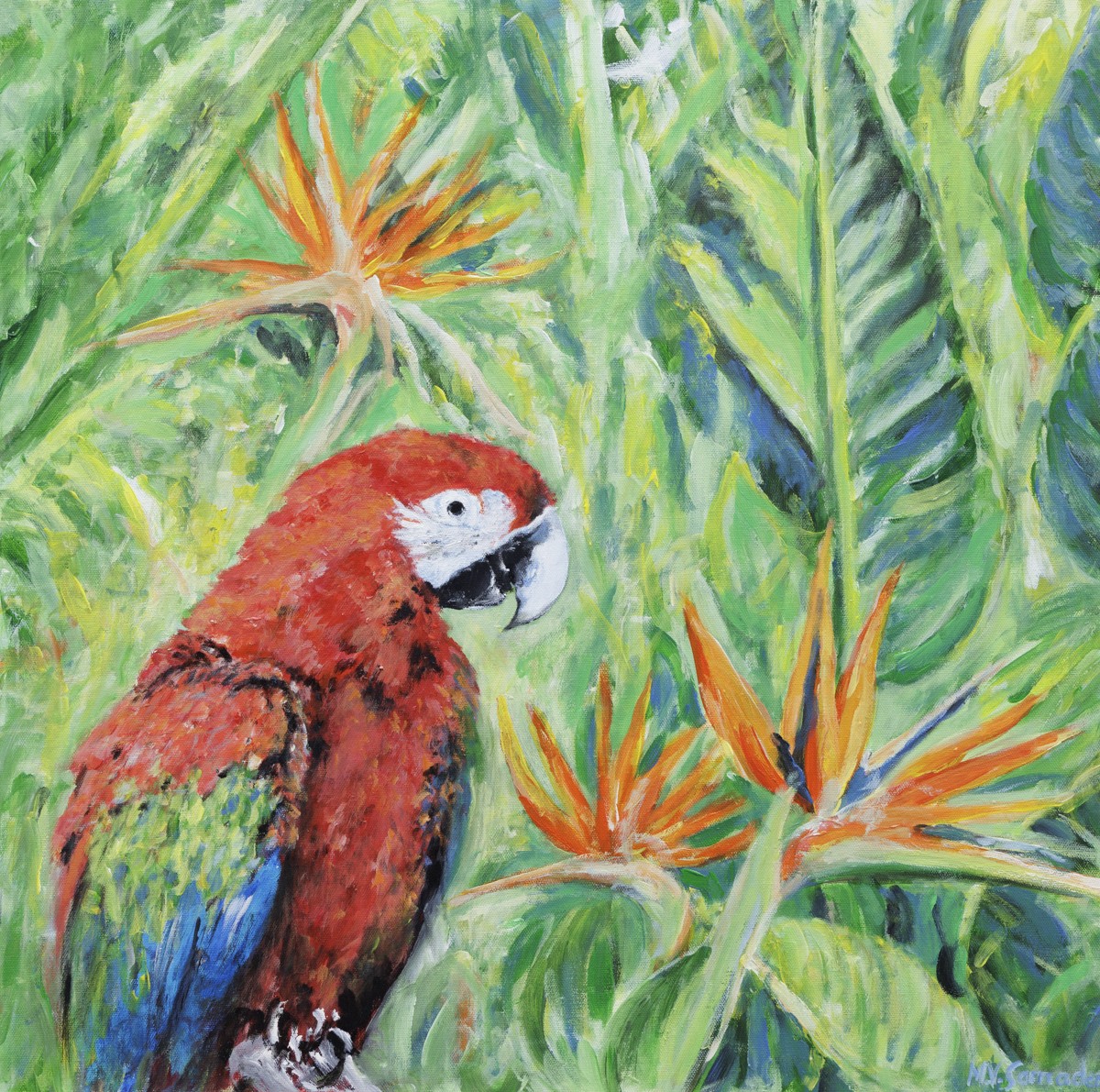 Marie-Véronique Samaden, Oiseaux de Paradis - série animal et botanique Marie-Véronique Samaden, Oiseaux de Paradis - série animal et botanique