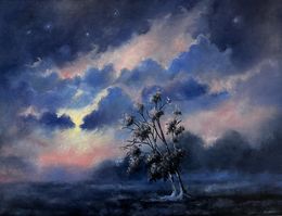 Gemälde, L’arbre penché, Jessica Fleurentin