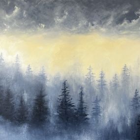 Gemälde, Les cimes II, Jessica Fleurentin