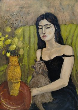 Gemälde, Her Quiet Companion, Davit Arstamyan