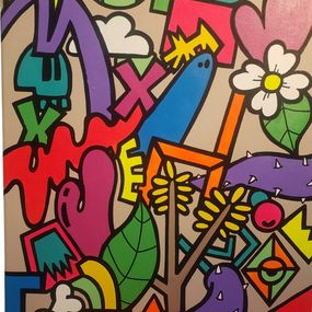 Gemälde, Fluo doodle, Rom 1