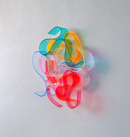 Sculpture, Kringel Dichroic / Hellblau, Selçuk Dizlek