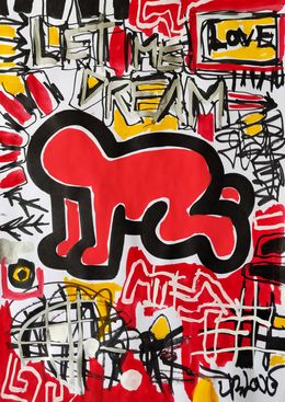 Peinture, Let me dream (a tribute to Haring), Dr. Love