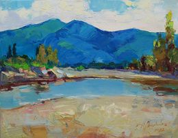 Peinture, Blue mountains, Alisa Onipchenko-Cherniakovska