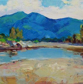 Gemälde, Blue mountains, Alisa Onipchenko-Cherniakovska