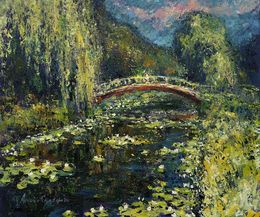 Peinture, There where willows whisper to the wind, Andrii Chebotaru