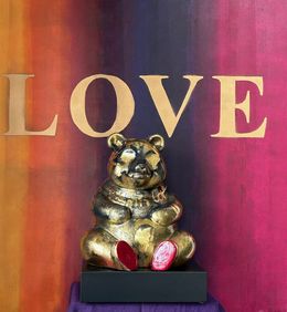 Sculpture, Golden little Panda, Miko-R