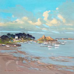 Peinture, Vers Port Buguélès, Jacques Coquillay