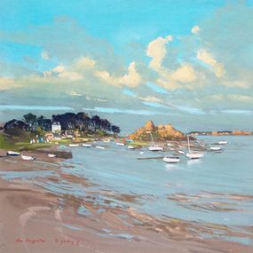 Gemälde, Vers Port Buguélès, Jacques Coquillay