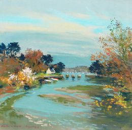 Peinture, Moulin à marée sur le Golfe, Jacques Coquillay