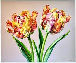 Painting, 3 Love does not consist in gazing at each other but in looking outward together in the same direction, Katharina Husslein