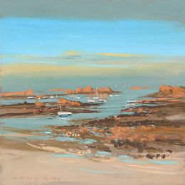 Peinture, Vers Port Buguélès, Jacques Coquillay