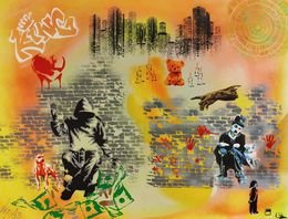 Gemälde, La rue, Sylvie Cappe