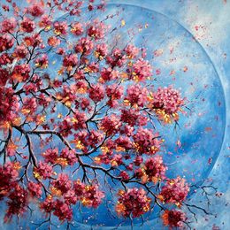 Painting, Sakura III, Jessica Fleurentin