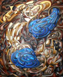Painting, Two drops in the ocean, Simon Hafele Psy-Pix