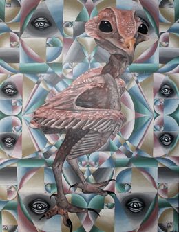 Painting, Naked Wisdom, Simon Hafele Psy-Pix