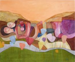 Peinture, Rock Formation - Orange de Chine, Wissam Beydoun