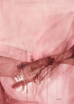 Zeichnungen, Monochrome Series - Experimental Landscape 6 – Mahogany Walnut Stain, Wissam Beydoun