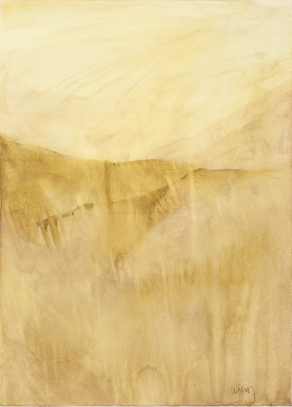 Wissam Beydoun, Monochrome Serie - Experimental Landscape 7 – Yellow Walnut Stain Wissam Beydoun, Monochrome Serie - Experimental Landscape 7 – Yellow Walnut Stain