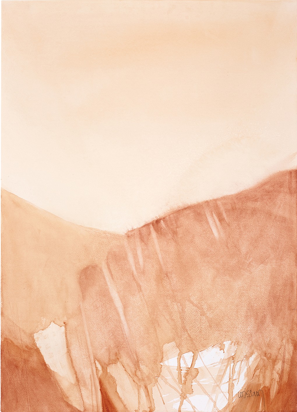 Wissam Beydoun, Monochrome Serie - Experimental Landscape 5 – Burnt Sienna Wissam Beydoun, Monochrome Serie - Experimental Landscape 5 – Burnt Sienna