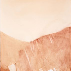Fine Art Drawings, Monochrome Serie - Experimental Landscape 5 – Burnt Sienna, Wissam Beydoun