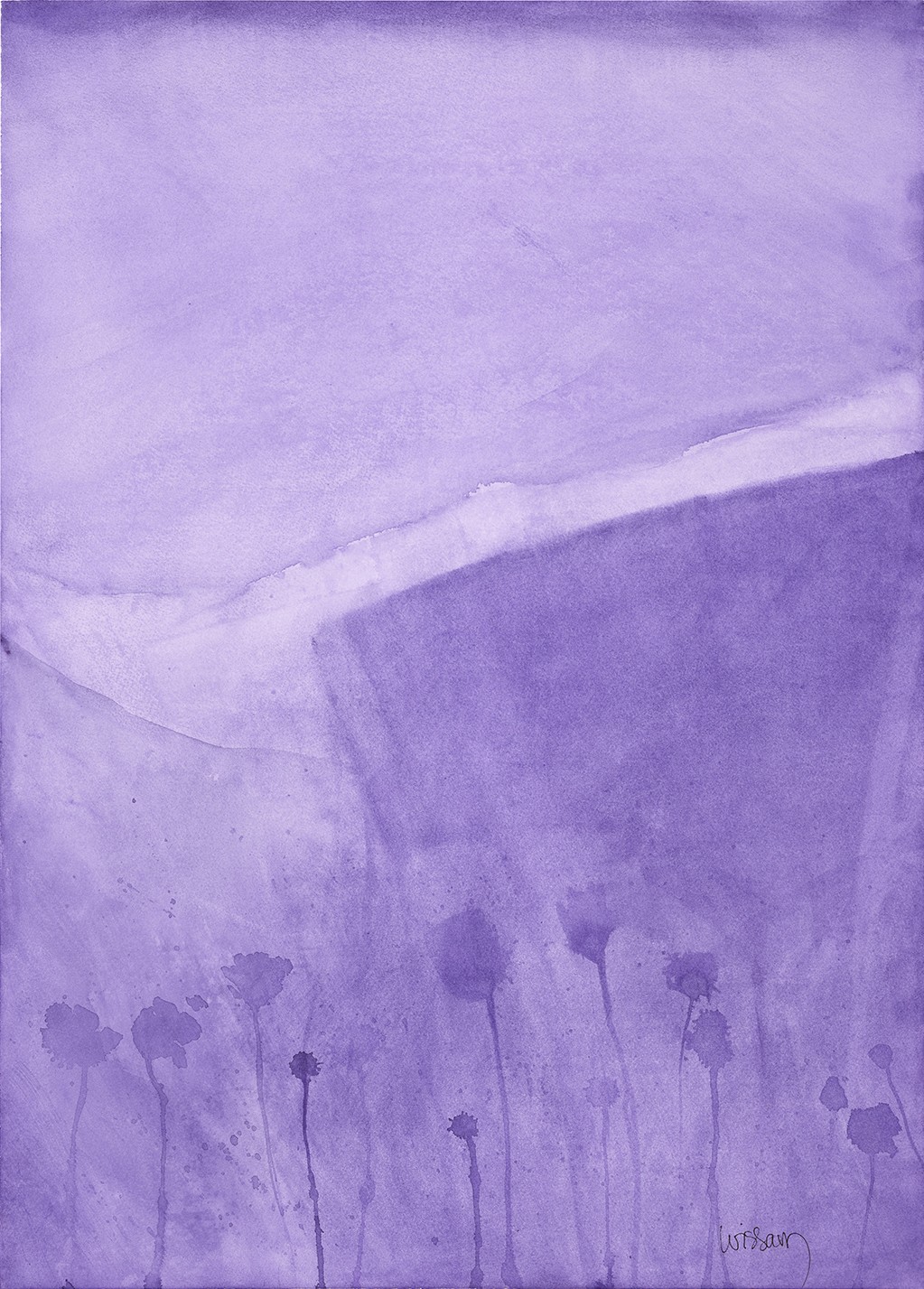 Wissam Beydoun, Monochrome Serie - Experimental Landscape 3 – Carbazole Violet Wissam Beydoun, Monochrome Serie - Experimental Landscape 3 – Carbazole Violet