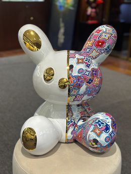 Sculpture, Big Rabbit, Pink Design, Raffaele Ardor