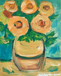 Gemälde, Summer's orange bloom, Natalya Mougenot