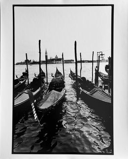 Photography, Gondoles face à la Salute, Venise, Michel Pinel