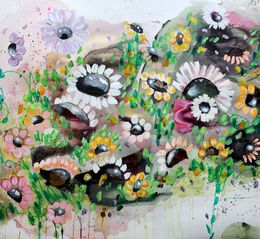 Painting, Cosmic Flowers, Poonam Choudhary