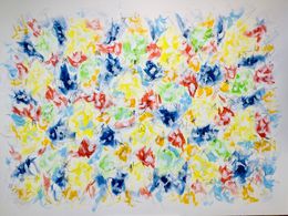 Peinture, Series Blooming Spring 1 - abstraction, cozy, minimalism, Nataliia Krykun