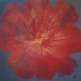 Peinture, Red Flofer, Kseniia Turik Turik&Art
