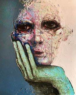 Peinture, Je suis tout ouï no 2, Sylvain Coulombe